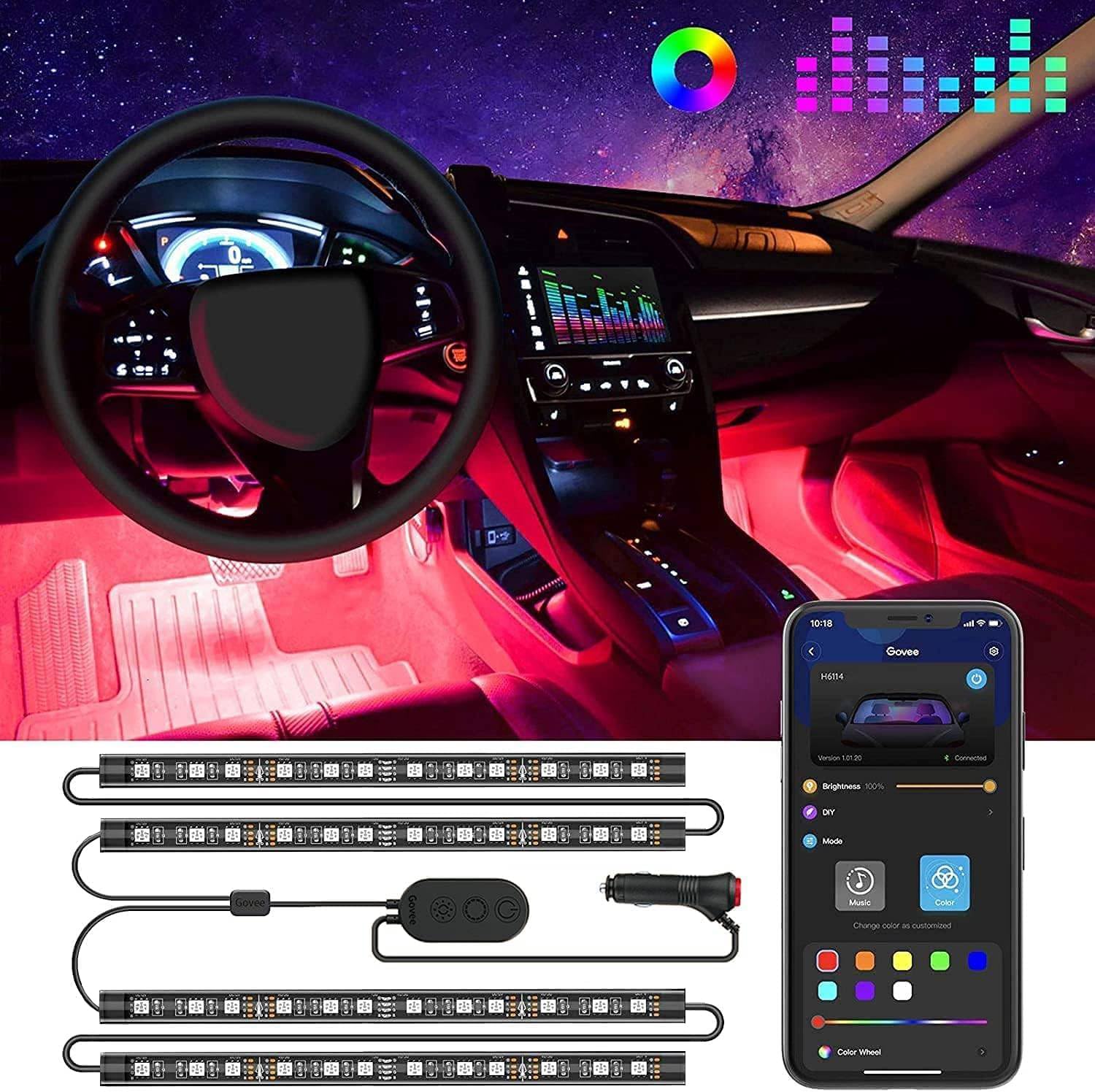Interior Design Apps - Car LED Lights, Smart Interior Lights