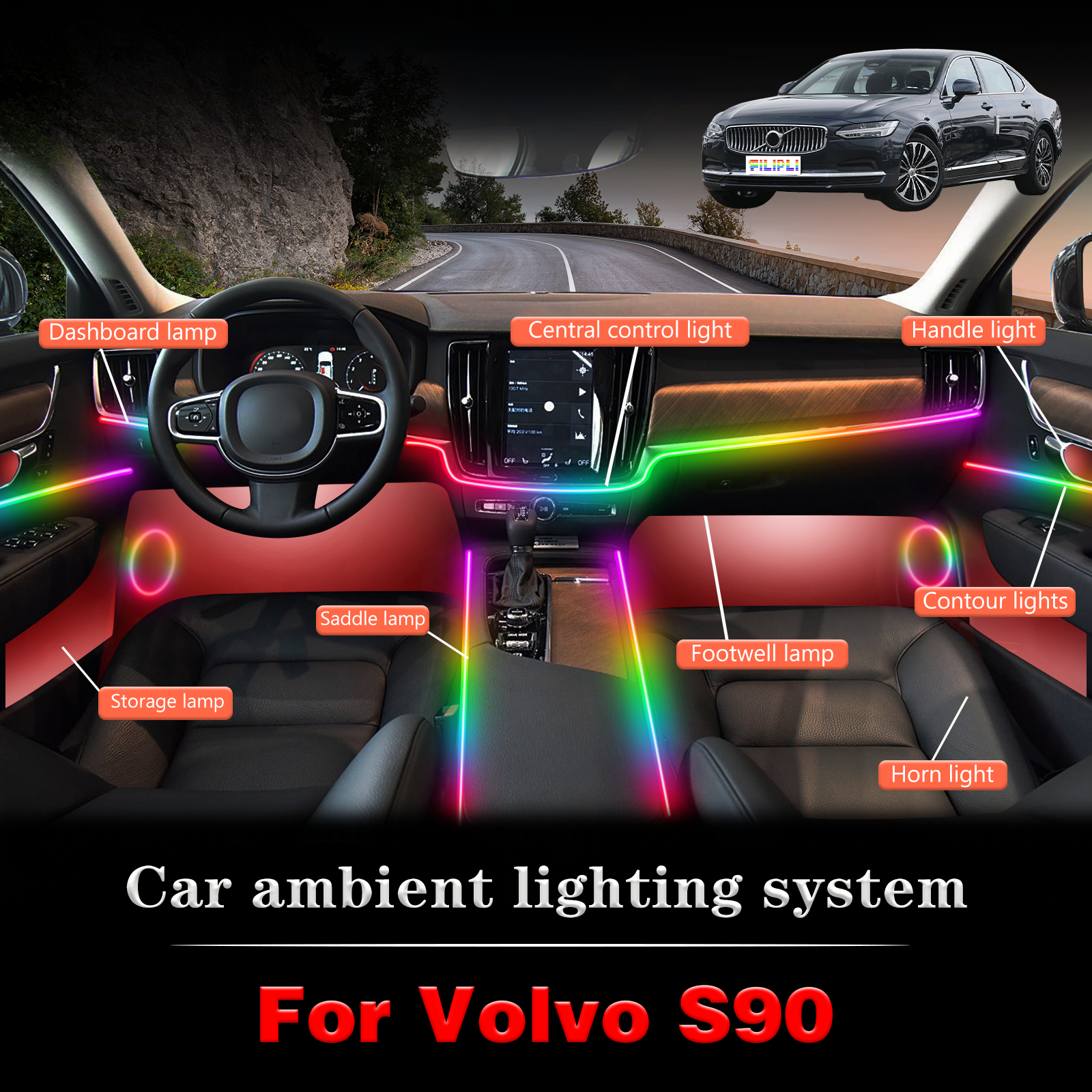 Interior Design Apps - For Volvo S90 High-end Stealth Design