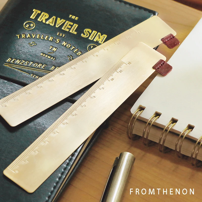Interior Design Tools - Fromthenon Vintage Art Travel Notebook Brass