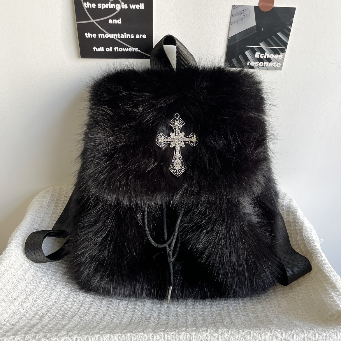 Interior Design Women - Y2K Hairy Design Spicy Girl Backpack