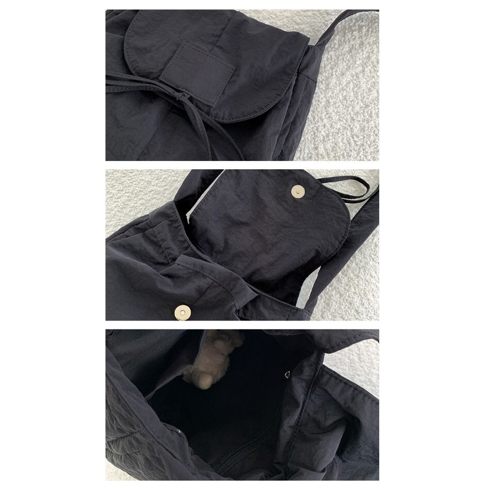 Korean Style Flap Nylon Bow Cr - Interior Design Korean Style のレビューと価格
