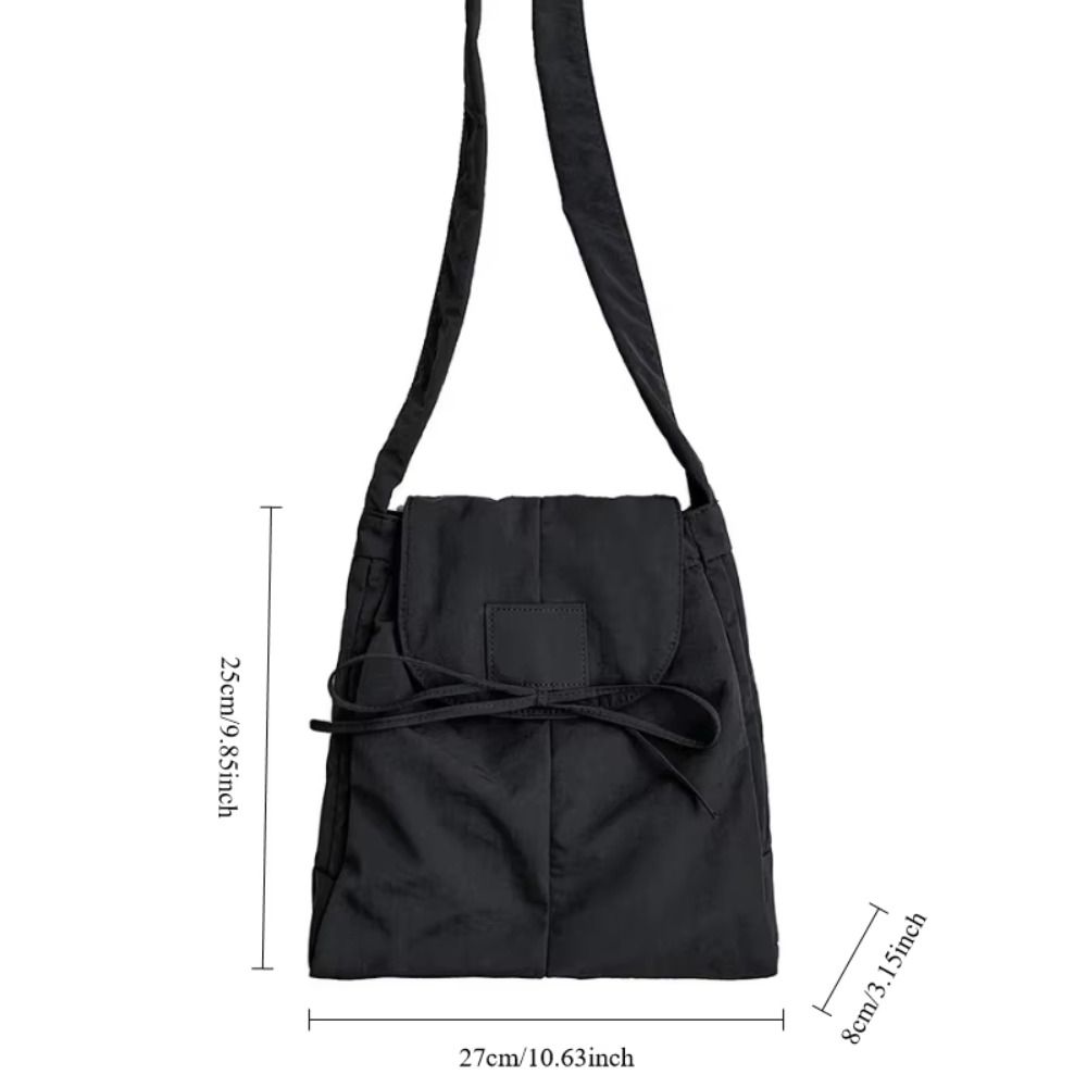 Korean Style Flap Nylon Bow Cr - Interior Design Korean Style のレビューと価格