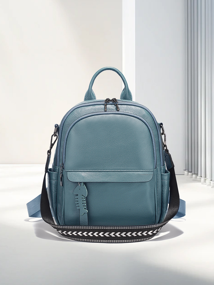 Zency Genuine Leather Backpack - Interior Design Women のレビューと価格