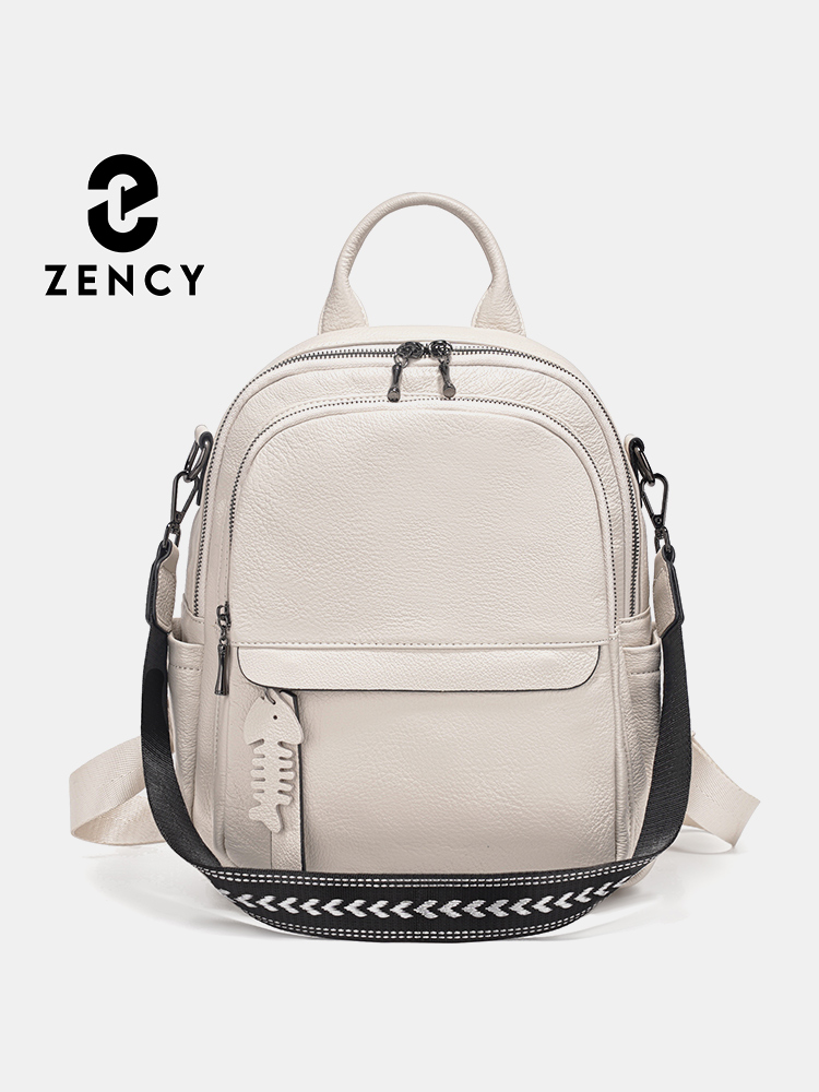 Zency Genuine Leather Backpack - Interior Design Women のレビューと価格