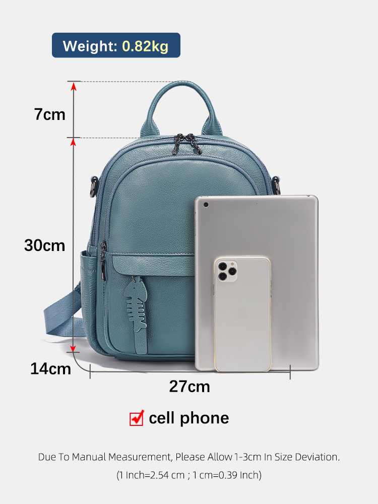 Zency Genuine Leather Backpack - Interior Design Women のレビューと価格
