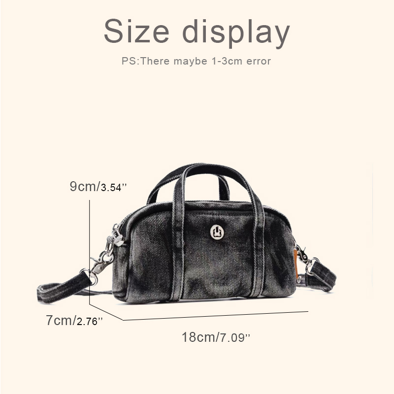 Korean Casual Mini Denim Box B - Interior Design Women のレビューと価格