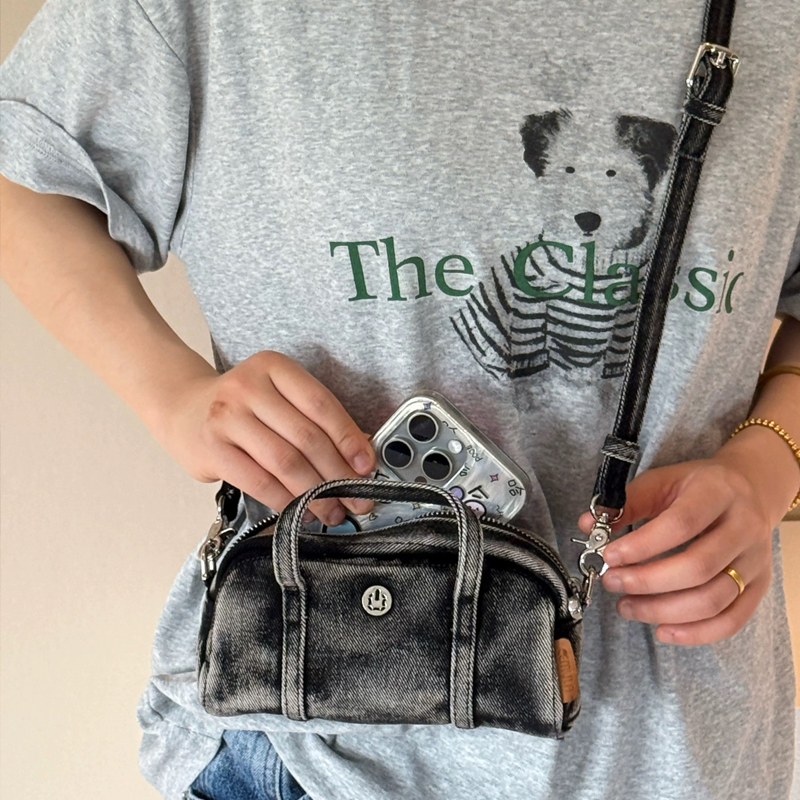 Korean Casual Mini Denim Box B - Interior Design Women のレビューと価格